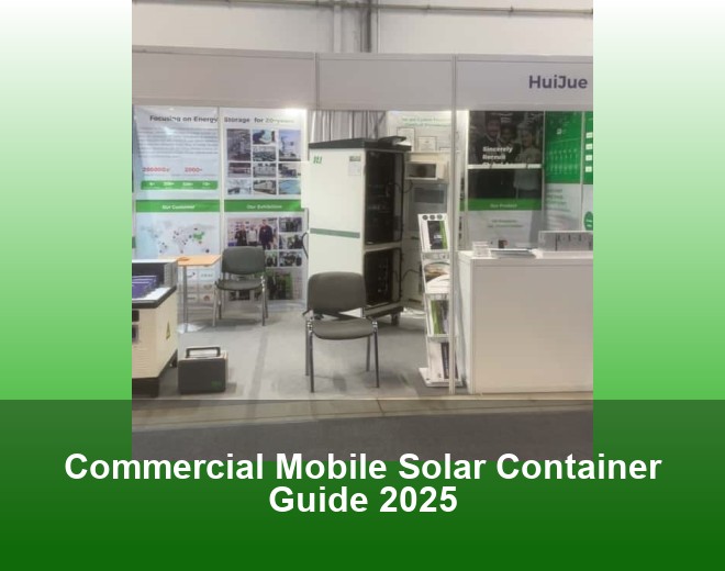 Commercial Mobile Solar Container Guide 2025